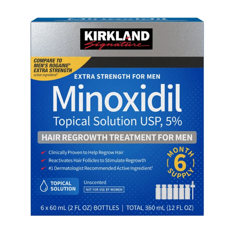 KIRKLAND - CRECIMIENTO CAPILAR Y BARBA - MINOXIDIL LIQUIDO 60 ML