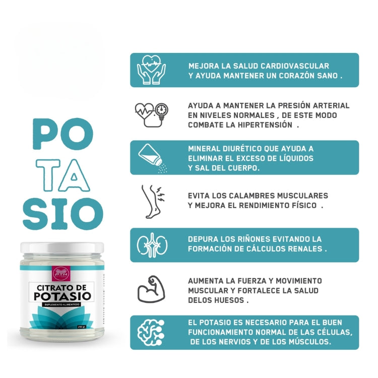 CITRATO DE POTASIO PREMIUM 250 gr