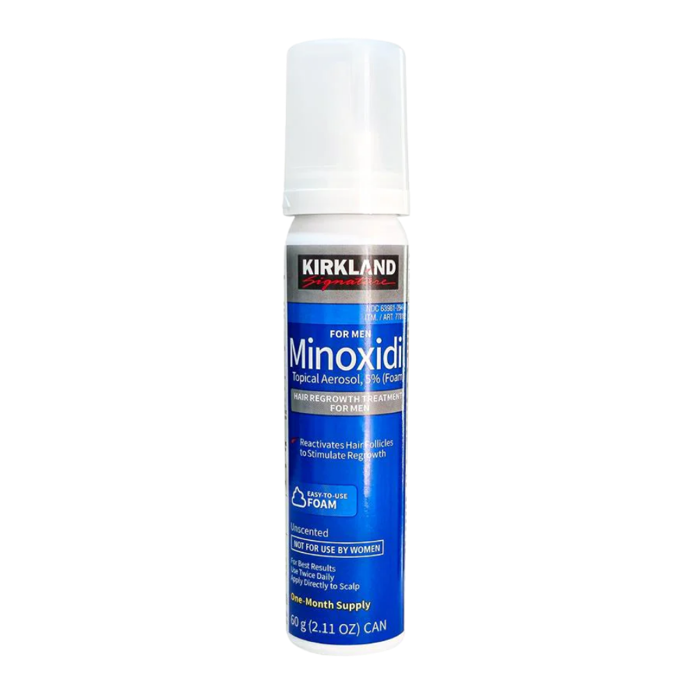 KIRKLAND – ESTIMULA EL CRECIMIENTO DEL CABELLO Y BARBA– MINOXIDIL ESPUMA 60ml