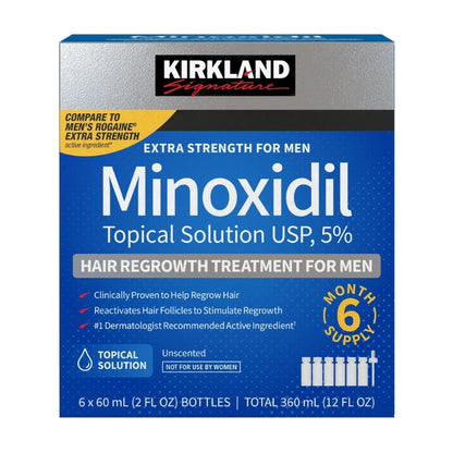 KIRKLAND - CRECIMIENTO CAPILAR Y BARBA - MINOXIDIL LIQUIDO 60 ML