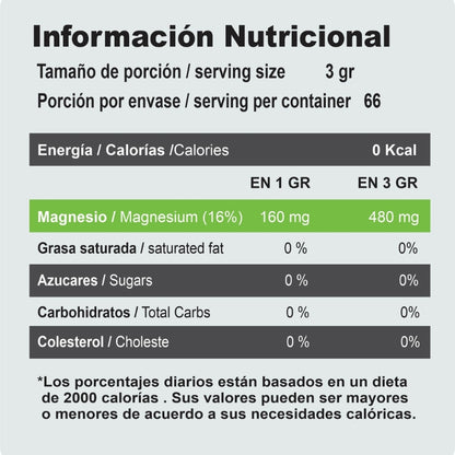 CITRATO DE MAGNESIO PREMIUM 200 gr