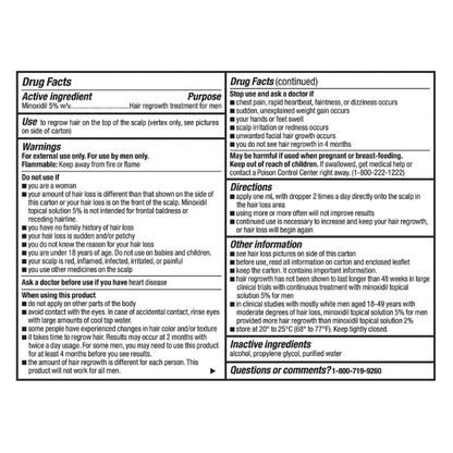 KIRKLAND - CRECIMIENTO CAPILAR Y BARBA - MINOXIDIL LIQUIDO 60 ML