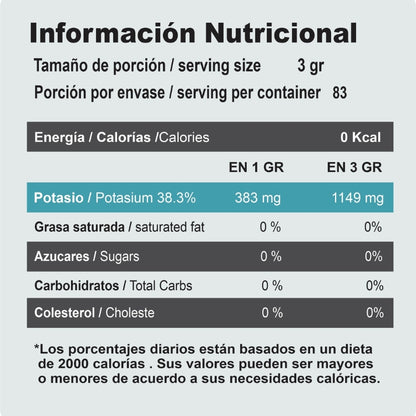 CITRATO DE POTASIO PREMIUM 250 gr