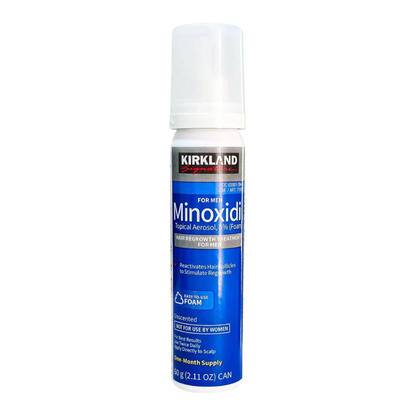 KIRKLAND – ESTIMULA EL CRECIMIENTO DEL CABELLO Y BARBA– MINOXIDIL ESPUMA 60ml